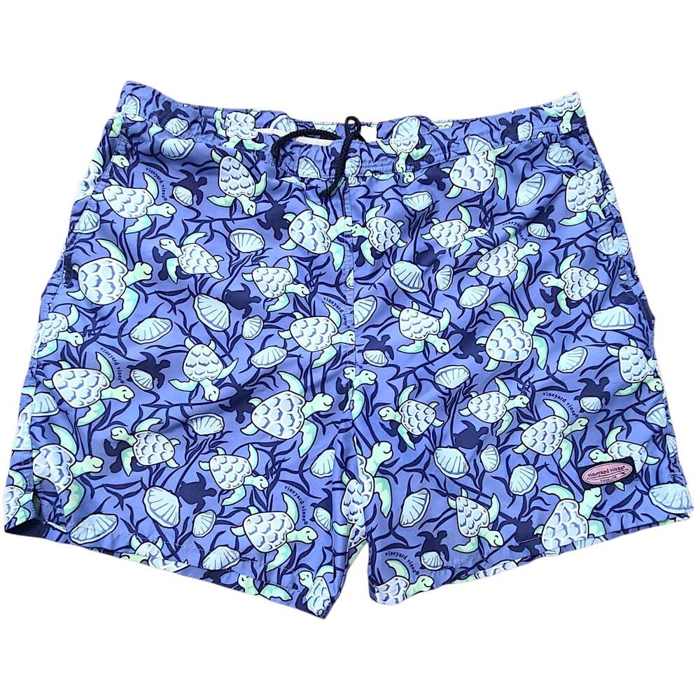 Vineyard Vines Mens Swim Trunks Size L Sea Turtle Board Shorts